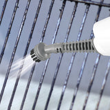 CLEANmaxx Dampfbesen mit Dampfregulierung blau/weiß Dampfreiniger mit Bürstenaufsatz für Grillrost und schwer erreichbare Stellen.