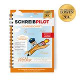 SCHREIBPILOT Schreiblernheft für ABC-Schützen mit vorgeprägten Buchstaben zum Erlernen der Schreibschrift in vereinfachter Ausgangsschrift.