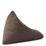 LUMALAND Sitzsack Interior Line braun, dreieckig, 370l Füllung, Leinen-Look, komfortabler Indoor Sitzsack 150 x 100 x 100 cm