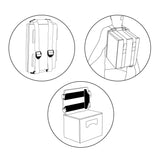 BeerBag - Das clevere Tragesystem für Bierkästen zeigt Rucksack mit Tragegurten und Umbau zum Hocker für Bierkisten.