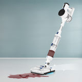 CLEANmaxx Akku-Reinigungssystem Nass & Trocken kabelloser Wischmopp und Staubsauger mit UV-C-Sterilisation und beutellosem HEPA-Filter.