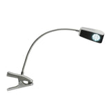 LANDMANN LED-Grilllampe mit flexiblem Schwanenhals, 9 stromsparenden LEDs und Clipbefestigung für vielseitige Montage.