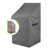 Hoberg Gartenstuhl-Abdeckung mit Kordelzug, wetterfest, UV-beständig und schützend für Stapel- und Hochlehnerstühle.