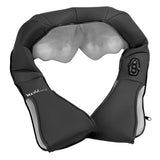 MAXXMEE Shiatsu-Massagegerät für Nacken & Schulter in grau/schwarz mit 4 Massagebällen und Rotlicht-Wärmefunktion zur Muskelentspannung.