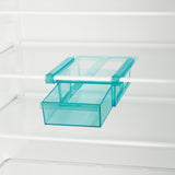 GOURMETmaxx Klemm-Schublade für Kühlschrank 3er-Set transparent/blau mit praktischem Klemmmechanismus für einfache Anbringung im Kühlschrank.