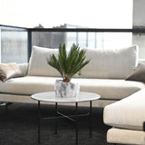 Botanyia Pflanzenübertopf "Marmor" für 12 cm Ø Töpfe mit Naturstein-Optik, stabil und schützend für Bonsai und Palmen.