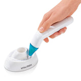 VITALmaxx Zahnpflege Zwischenraumreiniger - weiß, batteriebetrieben mit Vibrationsspitze und Licht zur effektiven Zahnzwischenraumreinigung.