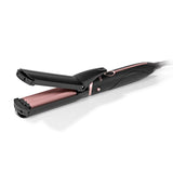 VITALmaxx Multifunktions-Glättbürste Deluxe 50W in Schwarz/Rosegold mit austauschbaren Aufsätzen und automatischer Temperatureinstellung.