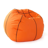 LUMALAND Luxury Basketball Sitzsack - großes, komfortables Sitzkissen im Basketball-Design für drinnen und draußen.