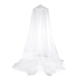 HOBERG Insekten-Baldachin für Einzel- & Doppelbetten, weißes Moskitonetz zum Bohren oder Kleben, groß und flexibel.