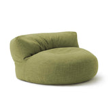 LUMALAND Interior Line Sitzsack-Lounge rundes Sitzsack-Sofa 320l Füllung 90x50 cm Lime aus leinenartigem Material