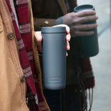 THERMOS Guardian Line Isolier-Trinkbecher 500 ml in lake blue, doppelwandiger Edelstahl, auslaufsicher, mit Pulverbeschichtung und Slide Lock Lid.