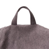 LUMALAND Comfort Line XXL Sitzsack dunkelgrau mit Tragegriff, weiche Oberfläche, EPS-Perlenfüllung, waschbarer Bezug, 100x120x50 cm Bodenkissen.