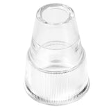 VITALmaxx Porenreiniger Aufsatz transparent für effektive Porenreinigung und Mikrodermabrasion bei unreiner Gesichtshaut, 4-teiliges Set.