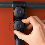 Hoberg flexibler Sonnenschirm - Terracotta mit verstellbarem Schiebemechanismus und robustem Aluminiumgestell für Balkon und Terrasse.