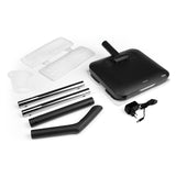 N8WERK Akku-Vibrationsmopp Midnight Black Edition mit Sprühfunktion, LED-Beleuchtung, Akkubetrieb und Zubehör für alle Böden.