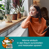 EASYmaxx Wärme-Reflexionsfolie zuschneidbar 70x100cm silber reflektiert Heizkörperwärme und reduziert Wärmeverlust zur Kosteneinsparung.