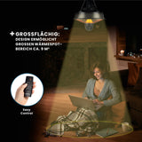 Hoberg Infrarot-Deckenheizstrahler mit 3 Heizstufen, 43 cm Schirm, großer Wärmebereich von ca. 9 m² und Fernbedienung.