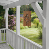 EASYmaxx Solar-Dekosäule Rost-Optik hängend, wetterfest, solarbetrieben, für in- & outdoor, Metall mit Rost-Optik, 26 cm Höhe.