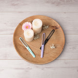 MIWIAM Nagelfeilen 2er-Set für Finger- und Fußnägel mint/schwarz, rostfrei, flexibel, mit feiner und grober Struktur für sanfte Nagelpflege.