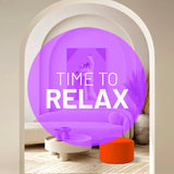 LUMALAND Sitzsack Pouf (50 L) orange als vielseitiger Sitzsack, Ablage und Fußschemel für innen und außen.