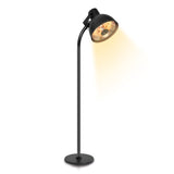 Hoberg Infrarot-Heizstrahler mit Standfuß im Lampen-Design, Carbon-Heizelement, 3 Heizstufen, Fernbedienung, verstellbar.