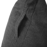 LUMALAND Sitzsack Interior Line dunkelgrau, dreieckiges Sitzkissen mit Leinenoptik, 370l Füllung, 150x100x100 cm, komfortabel und langlebig.