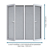 HOBERG Insekten- & Pollenschutzgitter mit Magnetbefestigung für Fenster, zuschneidbar, schützt vor Insekten und Pollen, ohne Bohren montierbar.