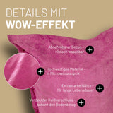 LUMALAND XXL Microvelours Sitzsack Pink 380L mit abnehmbarem Bezug, hochwertigem Material, extrastarken Nähten und verdecktem Reißverschluss.