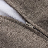 LUMALAND Sitzsack Interior Line Sitzkissen Hellgrau mit Reißverschluss und Innenbeutel für einfache Reinigung und langlebige Nutzung.