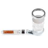 EASYmaxx Wellness-Duschkopf Mineralperlen mit 3 Wasserstrahl-Modi, 344 Mikrodüsen, spart 30% Wasser, Mineralfilter, passt an 1/2 Zoll Anschlüsse.