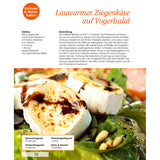 Kochwerk Buch für die Heißluft-Fritteuse mit Rezept Lauwarmer Ziegenkäse auf Vogersalat und Tipps für die Heißluftfritteuse.