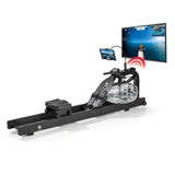 FitEngine Wasser-Rudergerät Smart | schwarz mit Wasserwiderstand und Wireless Connection für Full-Body-Workout zu Hause.