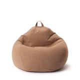 LUMALAND Comfort Line Sitzsack L in Braun, 80x90x50 cm, Bodenkissen mit 185 L EPS-Perlenfüllung, indoor, waschbar, komfortabel.