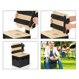 BeerBag - Das clevere Tragesystem für Bierkästen als wandelbarer Rucksack und Hocker mit breiten Tragegurten und Rückenpolsterung.