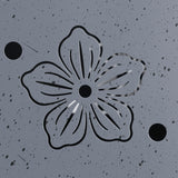 Hoberg LED Pflanzsäule "Blume" in 3D Beton-Optik mit floralem Ausschnitt und dekorativer LED-Beleuchtung in Betonoptik.