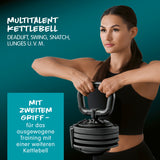 #DoYourFitness verstellbare Multifunktionshantel Kettlebell Kurz- & Langhantel mit zwei Griffen für vielseitiges Ganzkörpertraining.