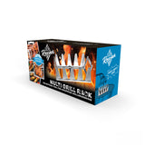 BBQ Rescher Multi-Grillständer aus Edelstahl zum indirekten Garen für knusprige Krusten und saftiges Grillgut.