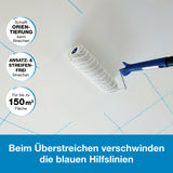 DECKENBLITZ Markierstift mit überstreichbarer Spezialtinte für streifenfreies Nass-in-Nass-Streichen und einfache Orientierung beim Anstrich.