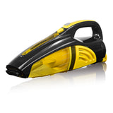 CLEANmaxx Akku-Handstaubsauger 2in1 in Gelb/Schwarz, kabelloser Nass- und Trockensauger mit 300 ml Behälter und 15-20 Min. Einsatzzeit.