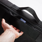 LUMALAND Matratzen-Aufbewahrungstasche schwarz, 90x200x25 cm, mit Reißverschluss und Tragegriff, langlebig und platzsparend.