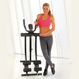 VITALmaxx Trainingsgerät Abmaxx 6 schwarz mit 5 Schwierigkeitsstufen, platzsparend, höhenverstellbar und für Ausdauer- und Krafttraining.