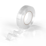 EASYmaxx Spurenloses Klebeband - 5 m, doppelseitig, abwaschbar, wiederverwendbar, wasserfest und temperaturbeständig, 3 cm breit.