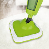 CLEANmaxx Dampfbesen 1000W Limegreen/Schwarz mit abnehmbarem Tank, Überhitzungsschutz und bis zu 15 Min. Dauerdampf für alle Böden.