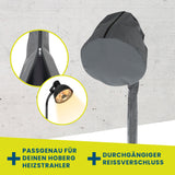 Hoberg Heizstrahler-Schutzhülle wasserdicht mit Reißverschluss, passgenau für Hoberg Heizstrahler mit Standfuß, UV-resistent und robust.