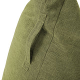 LUMALAND Sitzsack Interior Line Lime, dreieckiger Komfort-Sitzsack mit Leinenoptik und 370l Füllung, 150x100x100 cm, hochwertig und weich.