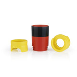 Taste Hero Deutschland Bier-Aufbereiter schwarz/rot/gold 3er-Set, schützt Flaschen vor Insekten, geeignet für kohlensäurehaltige Getränke, spülmaschinengeeignet.