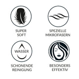 waschies Abschmink-Pads 10er-Set - weiß mit superweicher Mikrofaser für schonende Reinigung nur mit Wasser, besonders effektiv und hautfreundlich.