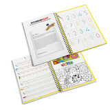 Schreibpilot Heft Schwungübungen mit Bleistift und Radiergummi - DIN-A4, Lernsystem mit Zahlen und Ausmalbildern für Schwungübungen.