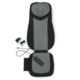 VITALmaxx Shiatsu-Massagesitz 3D schwarz mit verstellbarer Massage, Wärme- und Vibrationsfunktion für Rücken- und Nackenmassage.